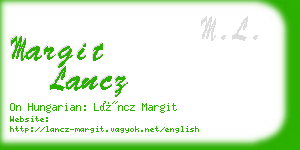 margit lancz business card